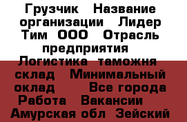 Грузчик › Название организации ­ Лидер Тим, ООО › Отрасль предприятия ­ Логистика, таможня, склад › Минимальный оклад ­ 1 - Все города Работа » Вакансии   . Амурская обл.,Зейский р-н